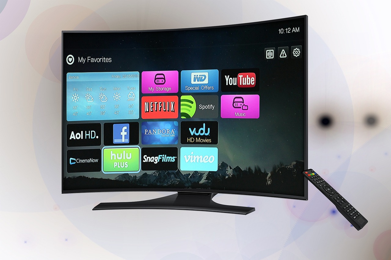 Modern flat-screen television displaying live streaming content — what is IPTV explained