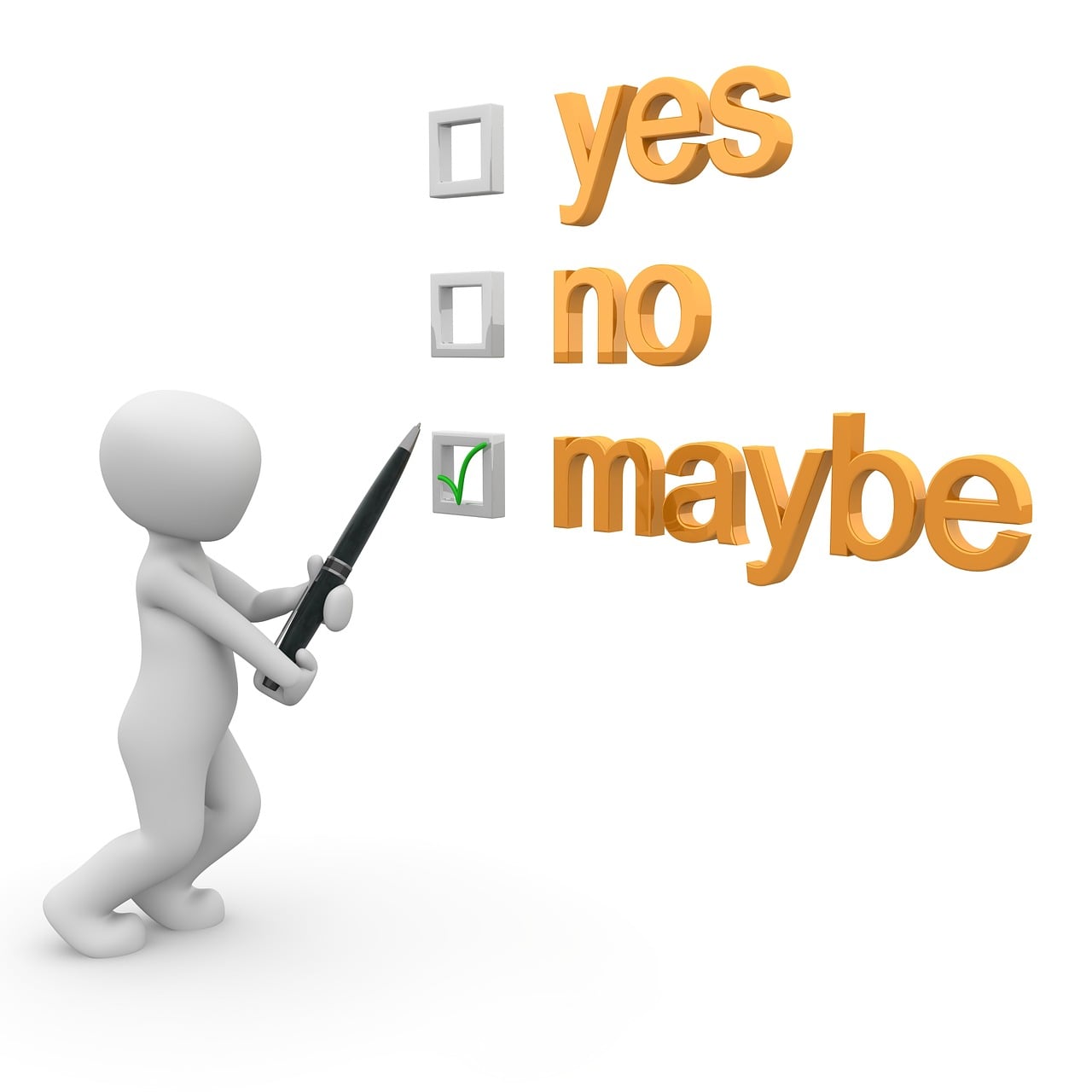 Person checking off items on a list, representing the due-diligence checklist for choosing an IPTV provider